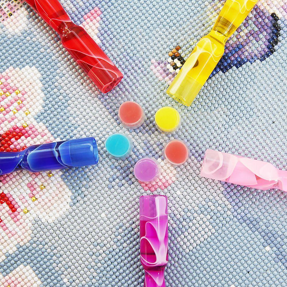 Ручка для точечной вышивки крестом, ручка для рисования алмазной мозаикой из смолы, ручка из смолы, сменные головки для ручки из сплава