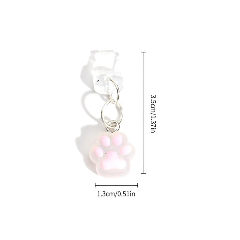 Заглушка для порта зарядки телефона, милая лапка кошки, аксессуар-подвеска для iPhone, интерфейс Type-C