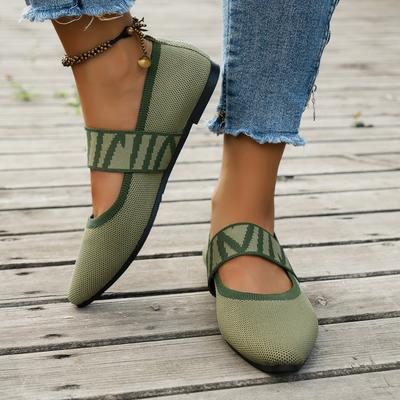 Балетки с плоской подошвой и острым носком, на мягкой подошве, вязаные из шерсти, для беременных, лодочки, повседневные удобные слипоны, женская обувь