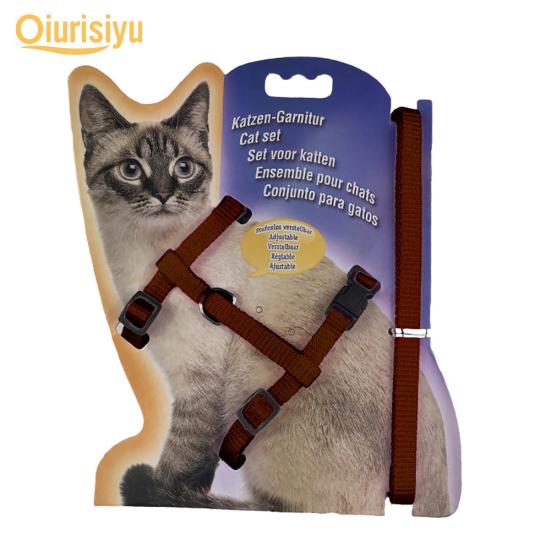 Nylon Pet Lead Leash Harness Kitten Belt Strap Safety Rope Adjustable Dog Collar Lovely Pet