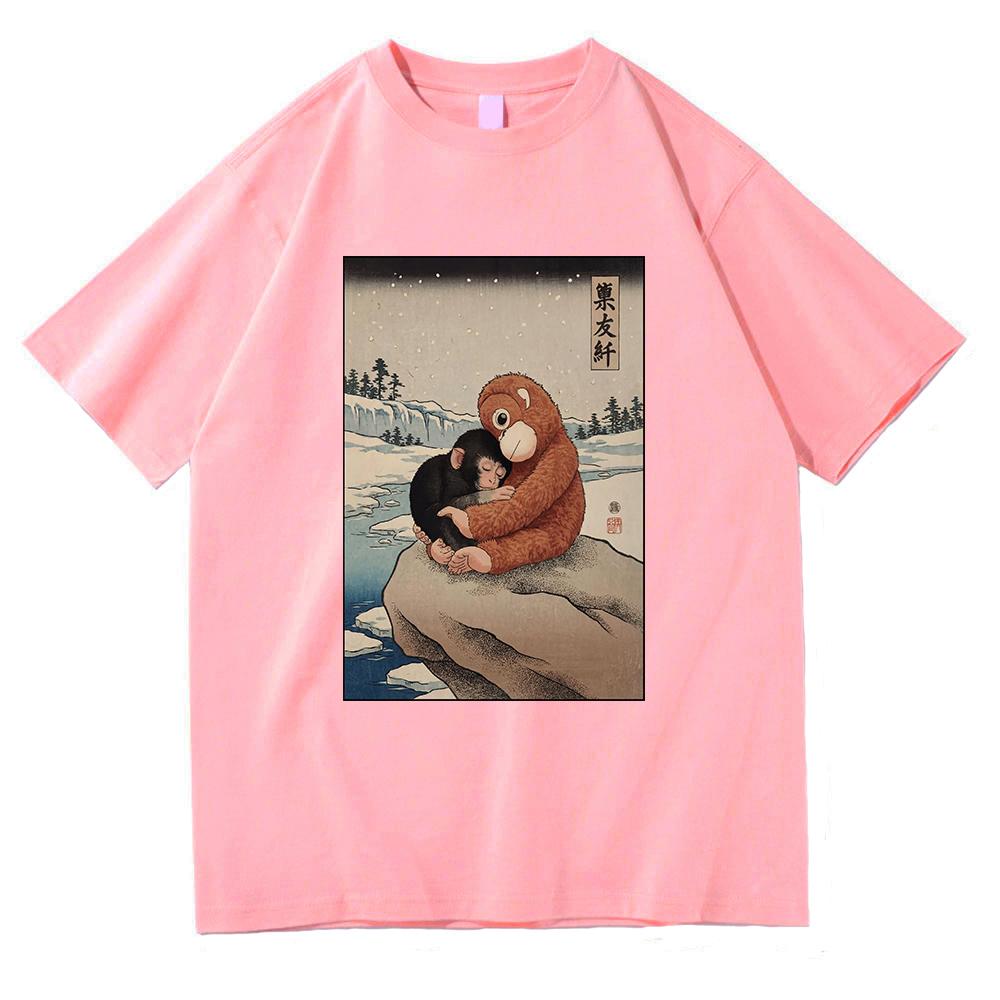Monkey Punch Baby Monkey T Shirt 2026 WomenUnisex Clothing Cotton Clothes Graphic Tops for Lover Gifts Hight Quality T Shirts