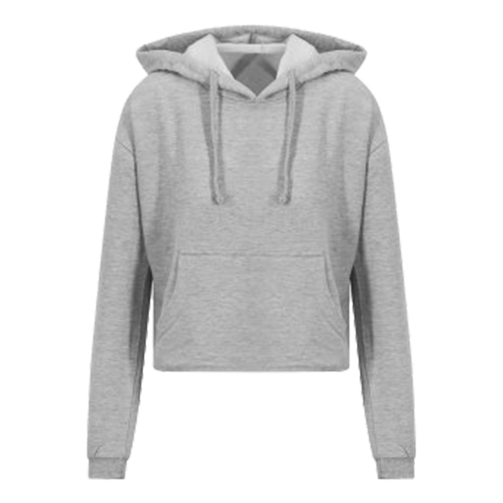 Awdis Just Hoods Женская/женская укороченная толстовка с капюшоном Girlie