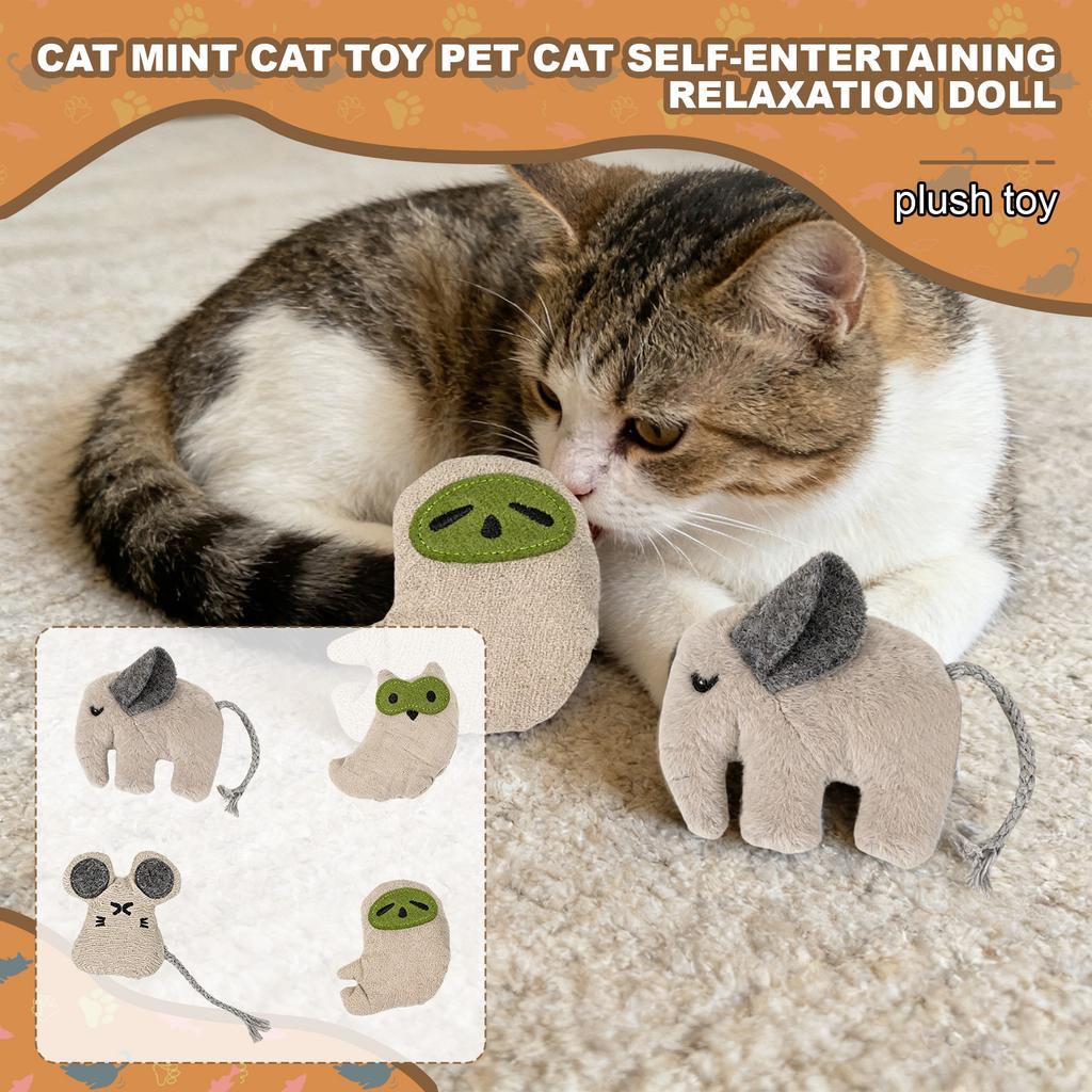 Кошачья мята, игрушка для кошек, тизер для кошек и товары для взрослых кошек, саморазвлечение, снятие стресса, прорезывание зубов, кукла-животное