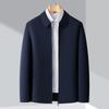 Men's Lapel Jacket Spring and Autumn Middle-aged and Elderly Business Dress Dad High-end Casual Jacket
