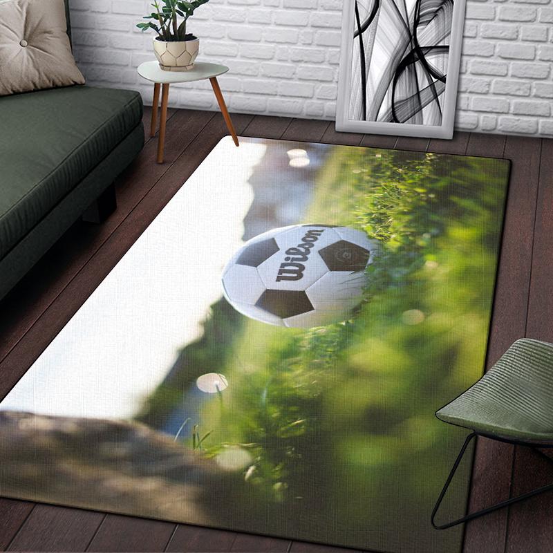 3d футбольный спортивный силуэтный ковер с узором для гостиной, коврики для кемпинга, пикника, противоскользящий коврик, коврик для ползания, подарок для фанатов