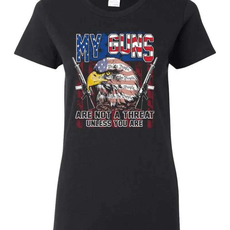 My Guns are Not a Threat Unless You Womens T Shirt