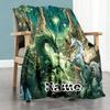 Green Unicorn Personalized Name Blanket Throw Personalized Blanket Ultra-Soft Great for Bedding Living Room Office Office Chair Four Seasons Universal