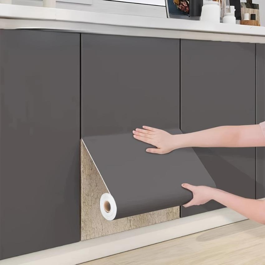 Frosted Vinyl Wallpaper Easy Peel & Stick Waterproof Self-Adhesive Contact Paper Perfect for Furniture Cabinets Decor Stickers