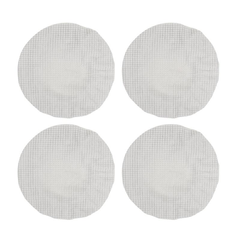 4pcs Adjustable Round Stool Cover Removable & Washable Chair Protector Stretch Fabric Fit Multiple for Home Decor