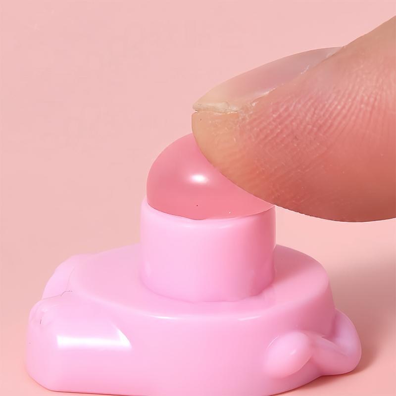 Elephant Shaped Silicone Lip Brush Keychain Pendant Makeup Brush Cute Lip Mud Halo Dye Brush Concealer Brush