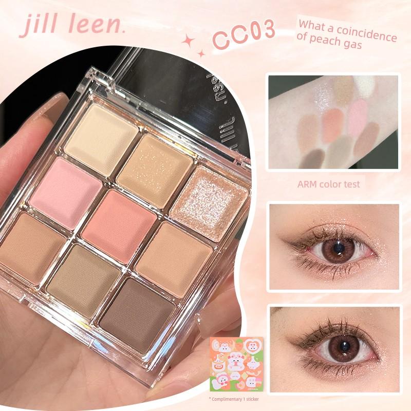 Chocolate Jillleen Matte Nine Colors Eye Shadow Plate