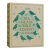 Адвент-календарь «Птица из морского стекла» 2025, 24-дневный прибрежный рождественский обратный отсчет с украшениями из морского стекла, уникальный праздничный декор и подарок