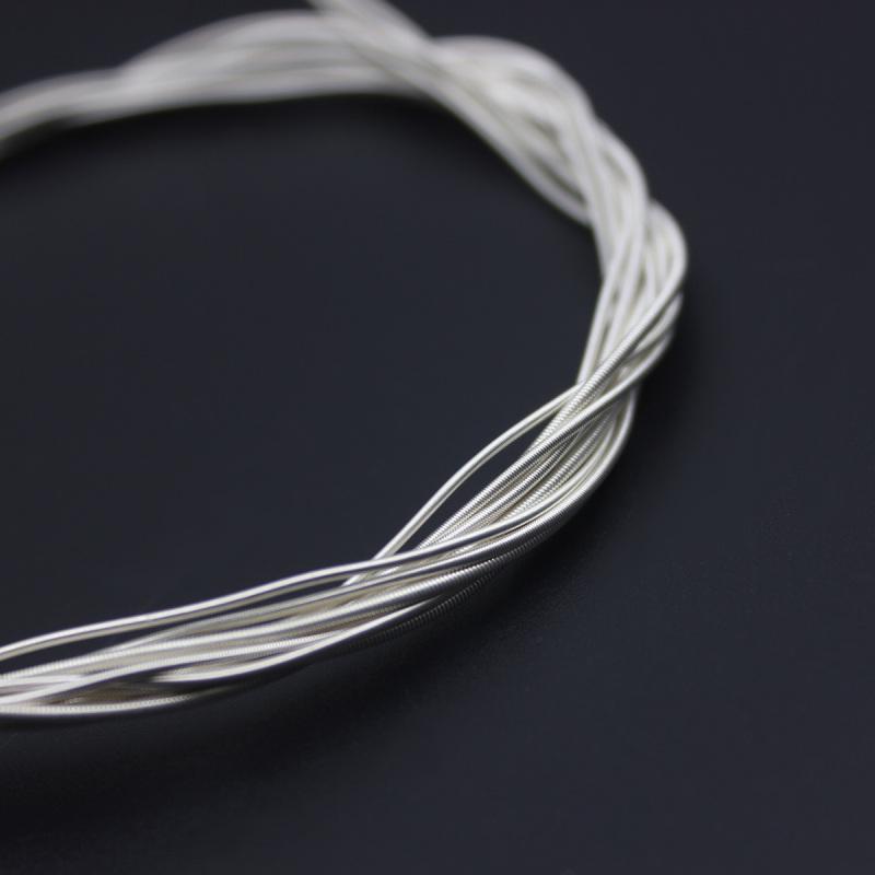 IRIN, 6 шт., набор струн для классической гитары, черный нейлоновый сердечник, посеребренная медная обмотка, 1-6-я