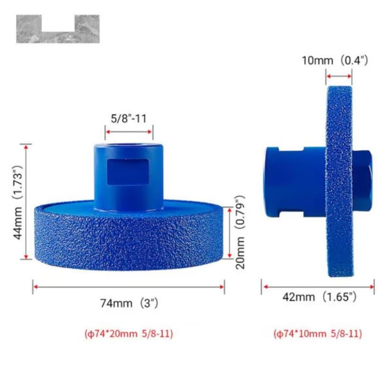 Diamond Flat Grinding Wheel For Marble Quartz Granite Edge Grinding Mounted Tool Accessories