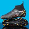 New High Top Soccer Boots Long Crushed Spikes Amazon Men's and Women's Soccer Boots Grass Student Training Shoes