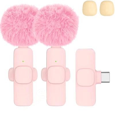 Новый беспроводной петличный микрофон, портативный аудио- и видеозапись, мини-микрофон для iPhone, Android, ПК, камеры, игрового телефона