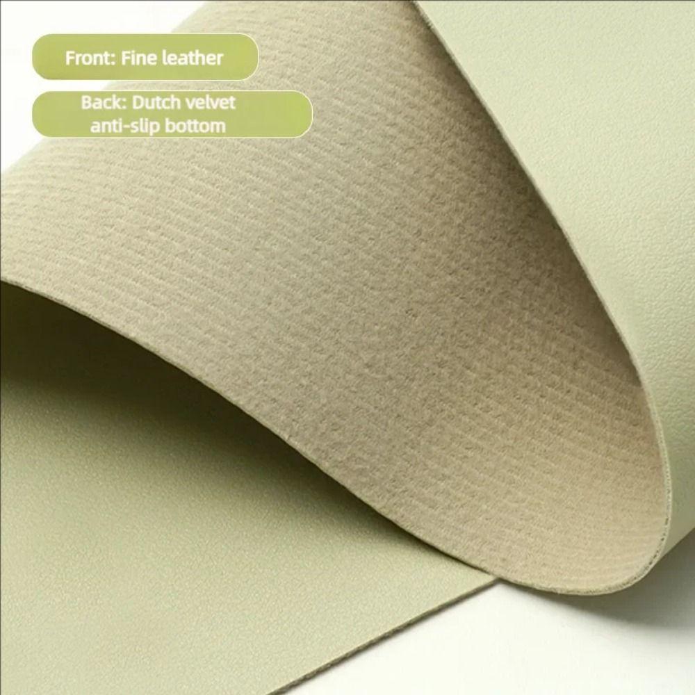 Anti-slip Oilproof Table Cloths Oilproof Computer Desk Mat PU Leather Table Cover Home Decor