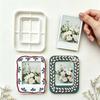 Square Polymer Clay Frame Cutter Set Easy Release Mini Frame Clay Cutter Tool  Jewelry Making