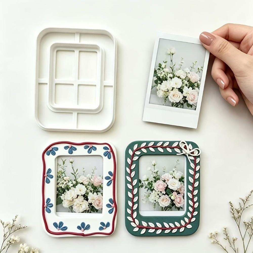 Square Polymer Clay Frame Cutter Set Easy Release Mini Frame Clay Cutter Tool Jewelry Making