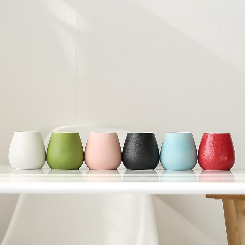 Ceramic Small Vase Dried Flower and Flowerpot Colorful Hydroponic Modern Living Room Home Decoration Ornaments