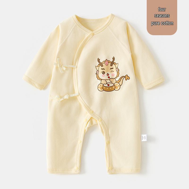 Боди для новорожденных класса А из чистого хлопка - Мягкий, дышащий, детский ромпер на четыре сезона (0-3 месяца)