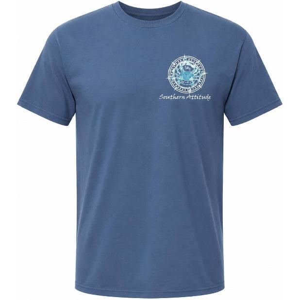 Southern Attitude Salty Deal with It Crab Sunset Orange T-Shirt