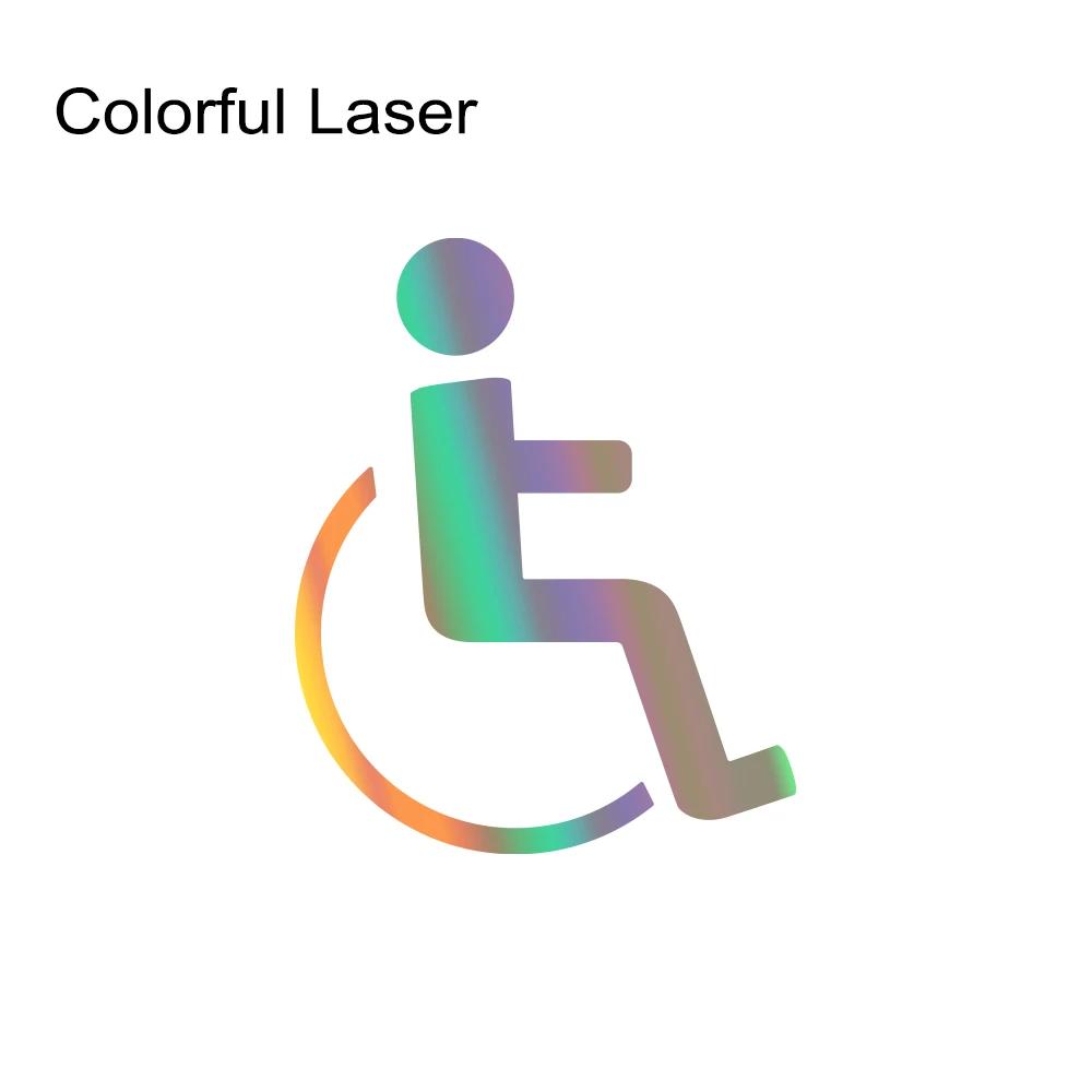 PVC Disabled On Board Car Wheelchair Sign Sticker Windshield Window Waterproof And Scratch Resistant Decals Styling Decoration