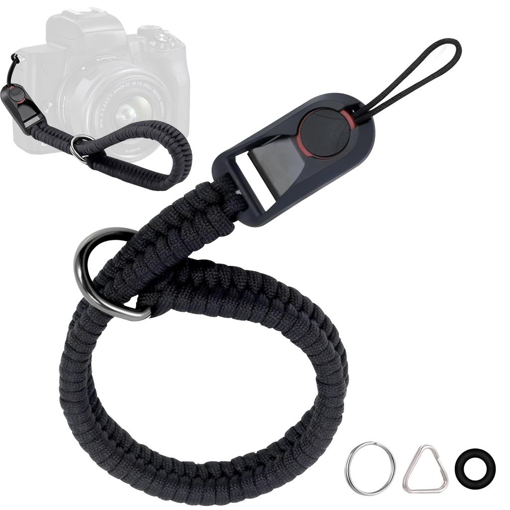 Camera Strap Paracord Knitted Hand Quick Attachment and the Included Adapter Can Be Used with Most SLR Making Installation Stylish Metal Parts Are