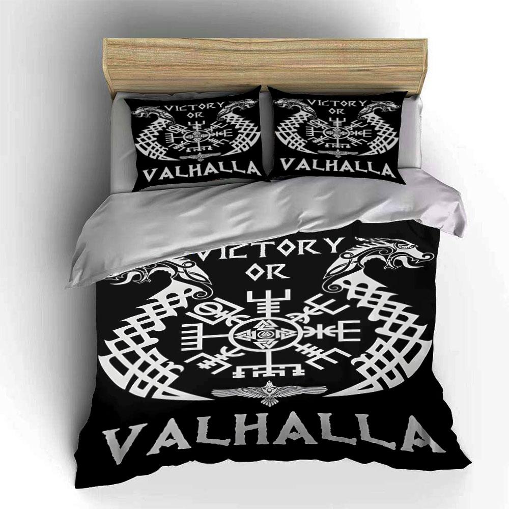 Viking Symbols with Dragons. Bedding Sets Duvet Cover Sets Duvet Covers Pillowcases(1*Duvet Cover 2*Pillowcases Without Duvet Insert)