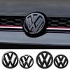 Для VW Volkswagen Jetta MK5 Golf Автомобильные Глянцевые Черные Значки Передней Решетки Радиатора Эмблема Задней Крышки Багажника Накладки Наклейка Логотипа Для VW Volkswagen