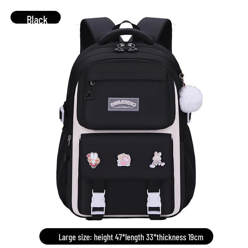 Легкий, водонепроницаемый рюкзак для девочек: Защита позвоночника, большой вместимости, для учеников начальной и средней школы, 3–6 классы.