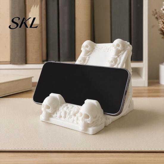 Versatile Mobile Holder 3D Printed Skeleton Phone Holder, Universal Stand, Decorative Stand Support, Creative Skulls for All Models Adjustable