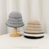 Winter Plush Warm Ear Protection Knitted Fisherman Hat Women Bucket Cap Big Head Cap