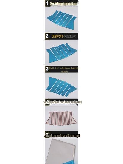 Stainless Steel Anti-Scratch Decorative Trim for 15 Edge Window Models