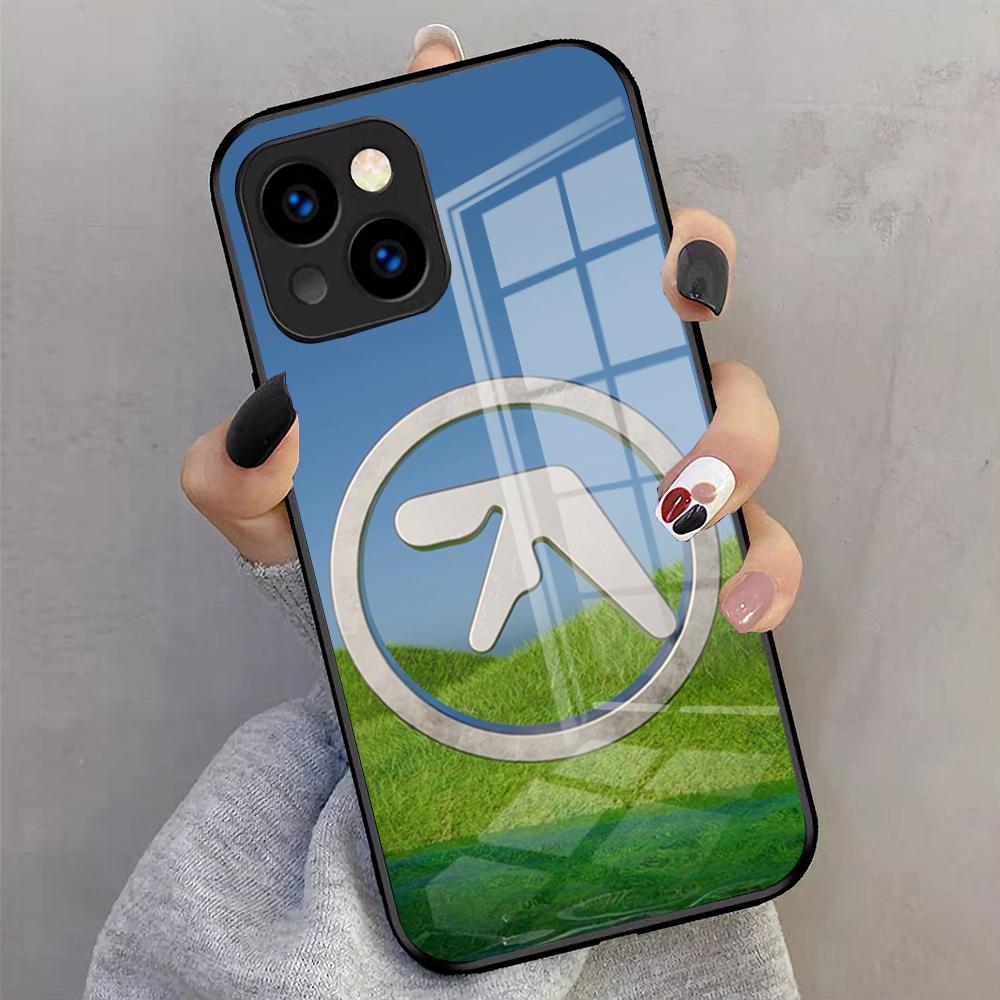Чехол для телефона с логотипом Aphex Twin-es Для IPhone 17 Pro Max 16 15 14 Pro Max 13 11 X Xs Xr 8 7Plus Стеклянная крышка