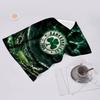 proof beach towel with Panathinaikos FC pattern - soft,absorbent,quick-drying,machine washable - perfect for swimming,camping,bathing