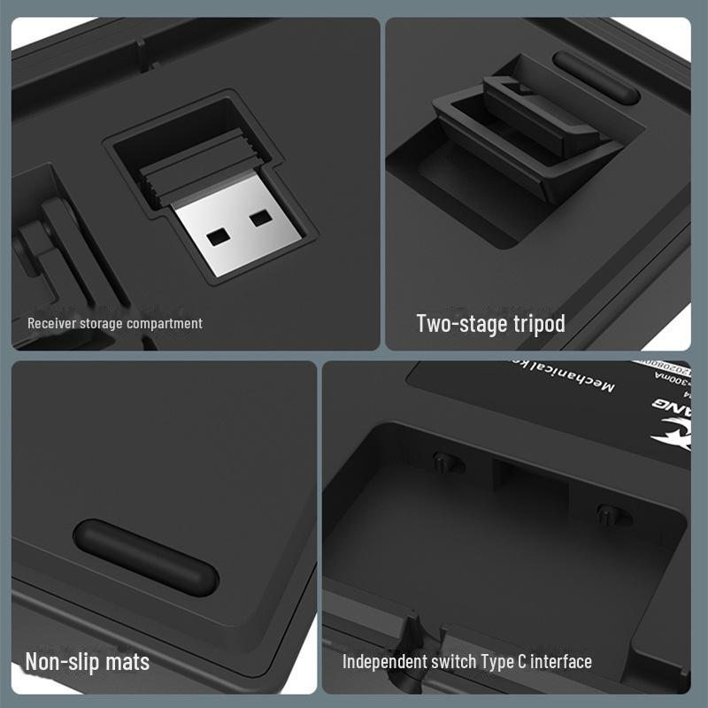 Беспроводная Bluetooth механическая клавиатура DIY Kit, RGB, три режима, 84-108 клавиш