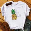 2023 New Women T-Shirt Watermelon One In A Melon Cartoon Printed Top Female T Shirts Harajuku Streetwear O-Neck Short Clothes