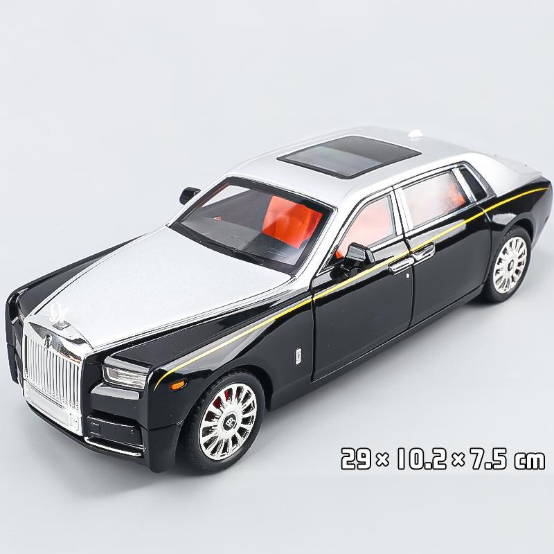 1:18 Rolls Royce Phantom Large Flagship Luxury Car Alloy Diecast Metal Model Vehicle Sound & Light Children's Toy Car Gifts Boys