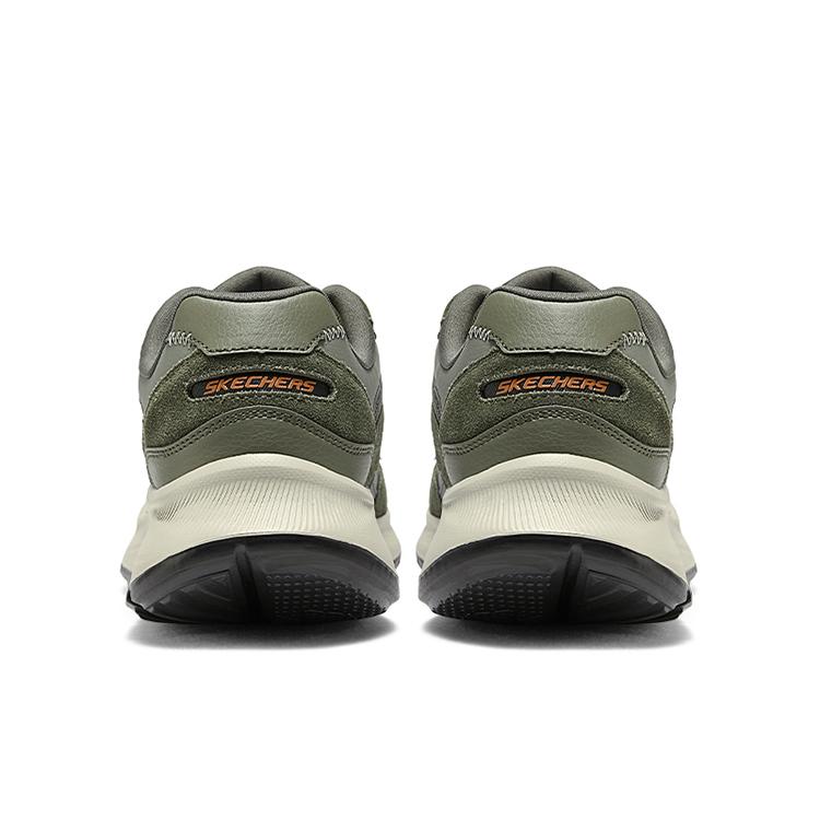 Skechers Стабильные Повседневные Удобные Прочные Низкие Беговые Кроссовки Мужские кроссовки Оливково-Зеленые 232613-OLV