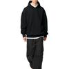 Uniqlo X Clare Waight Keller Сотрудничество Серия C Весна/Лето 25 Однотонный Худи с Ребристым Краем и Боковым Карманом Повседневный Худи Мужские Худи Черный 475379-09