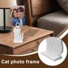 Table Number Holder Cat Shaped Picture Display Stand Desktop Photo Holder Name Card Stand for Home Hotels Dining Room