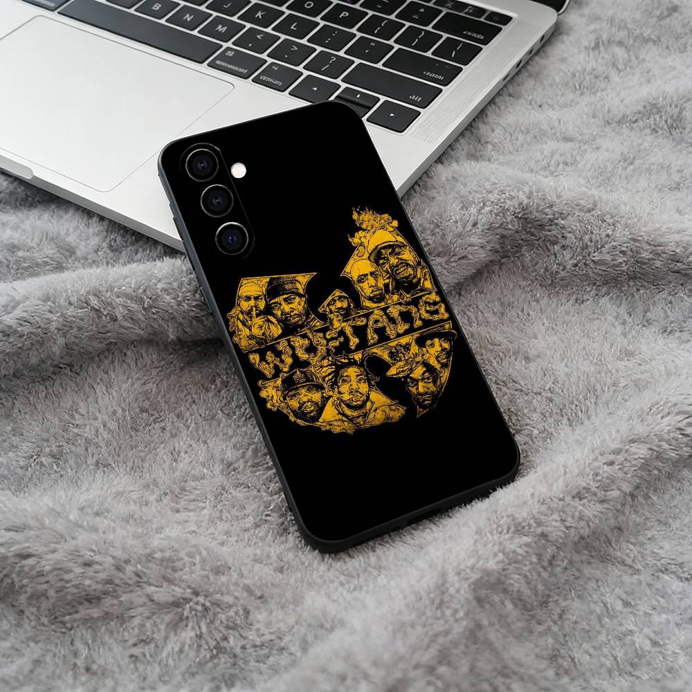 Wu-Wu-T-Tang -Clan Soft Silicone phone Case for Samsung Galaxy A73/A71/A72/A70/A53/A52/A51 - Black