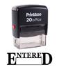 Printtoo ENTERED Self Inking Rubber Stamp Office Стационарный пользовательский штамп - черный