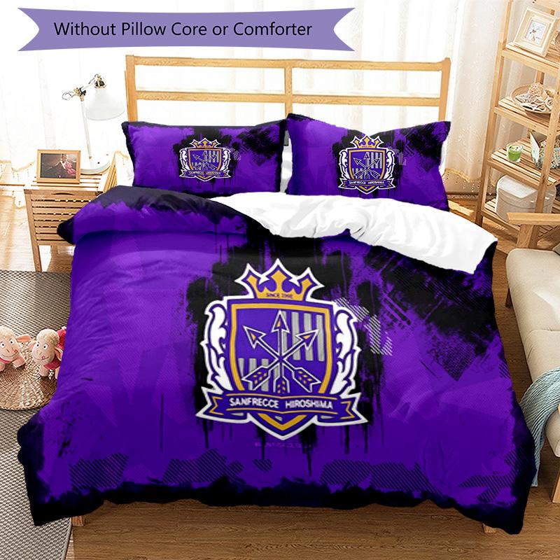 sanfrecce hiroshima Printed Pattern Duvet Cover Set – includes 1 duvet cover and 2 matching pillowcases Bedroom decor Christmas gifts
