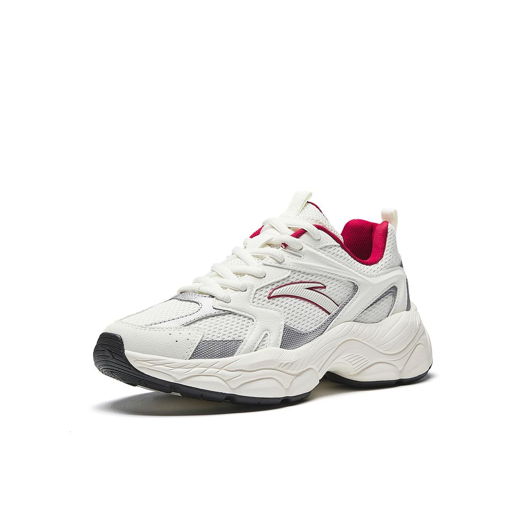 Anta Little Millennium Ткань Синтетическая кожа Ретро Бег Тренд Спорт Весна Низкий верх Повседневная обувь для образа жизни Женские кроссовки 122618818-1