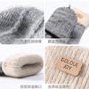 1 Pair Of Women's Gloves Warm Windproof Outdoor Alpaca Fleece Knitted Fingerless Gloves