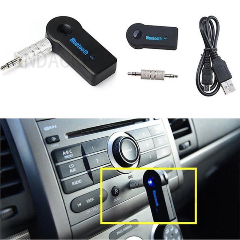 3,5-миллиметровый разъем USB Bluetooth-совместимый Aux беспроводной автомобильный аудиоприемник для музыки
