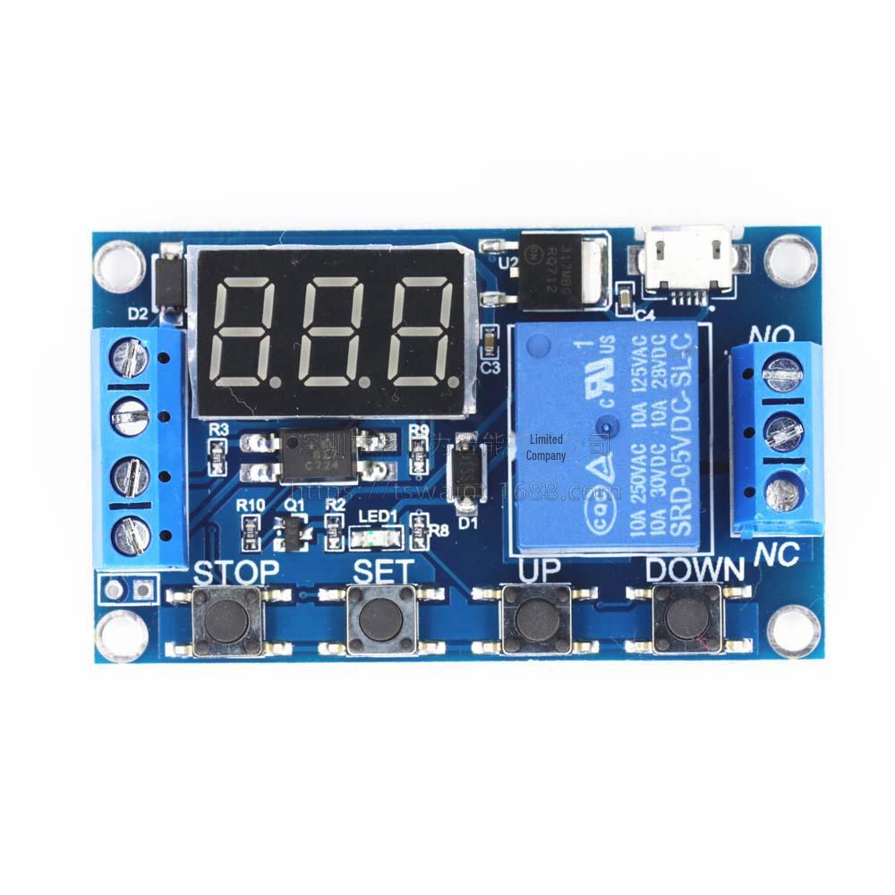«Односторонний релейный модуль: задерживает отключение питания для запуска цикла задержки на переключателе цепи синхронизации"