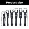 6Piece Heavy dutys Open End Wrench With Flexible Head Rotation Durability Alloy Pipe Removal Socket Wrench for Repair
